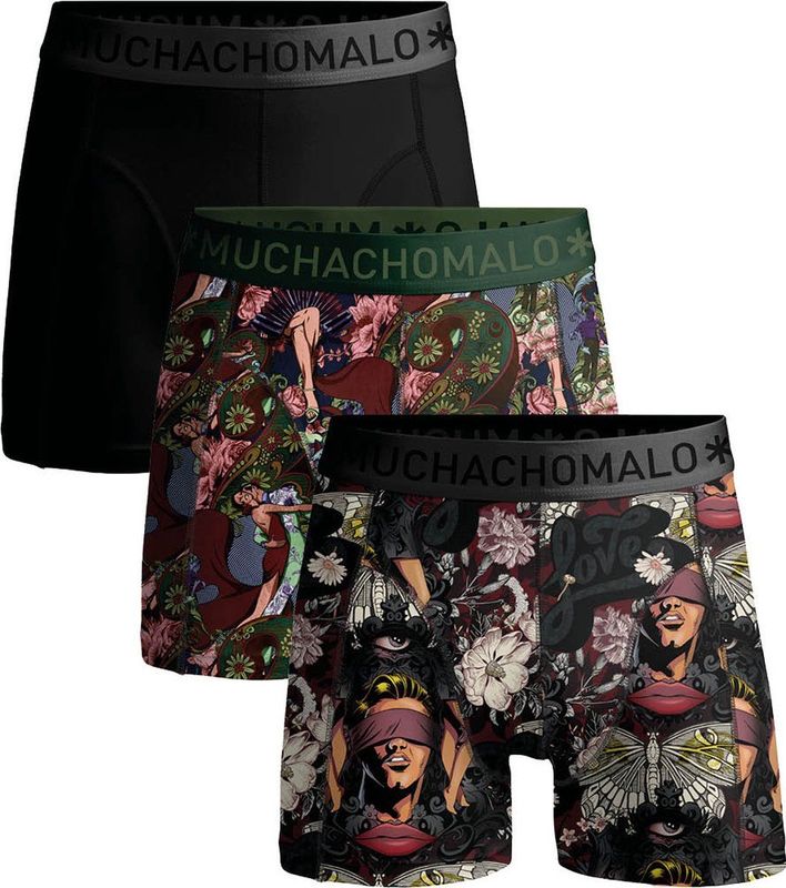 Muchachomalo - Heren 3-pack - Boxershorts - Multicolor - 95% Cotton / 5% Elastane - 210 gram