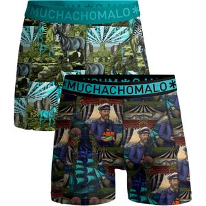 Muchachomalo Heren Boxershorts – 2 Pack – Maat S – 95% Katoen – Mannen Onderbroeken