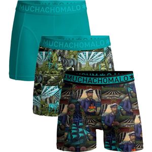 Muchachomalo Heren Boxershorts - 3 Pack - Maat L - 95% Katoen - Mannen Onderbroeken