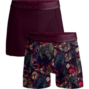Muchachomalo - Boxershorts - 2 Pack - Zwart - Katoen/Modal