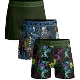 Muchachomalo - Heren Boxershorts - 3 Pack - Zwart - 95% Katoen