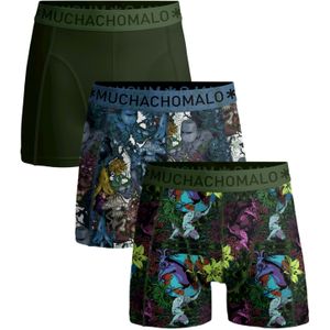 Muchachomalo - Heren Boxershorts - 3 Pack - Zwart - 95% Katoen