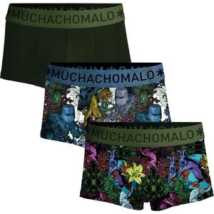Muchachomalo - Elements - Boxershorts - Print Print Green - 3-Pack