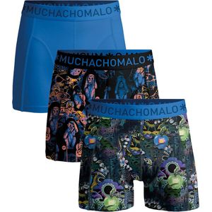 Muchachomalo - Boxershorts - 3 Pack - Katoen - Zwart