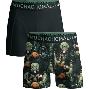 Muchachomalo - Boxershorts - 2 Pack - Zwart - Katoen/Modal