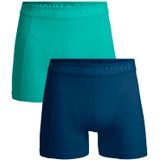 Muchachomalo - Boxershorts - 2 Pack - Blauw - 95% Katoen