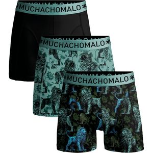 Muchachomalo - Boxershorts - 3 Pack - Katoen - Zwart