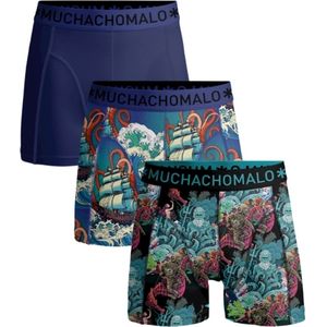 Muchachomalo Heren Boxershorts - 3 Pack - Maat M - 95% Katoen - Mannen Onderbroeken