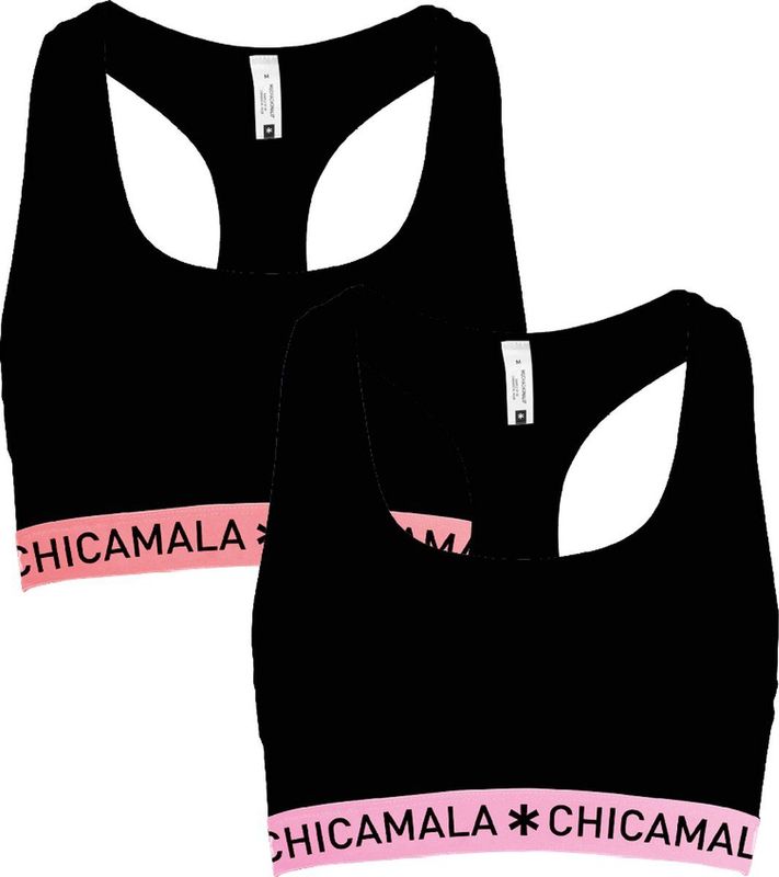 Chicamala Dames Racer Back 2 Pack - Maat L - Dames Bralette