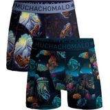 Muchachomalo - Deep Sea Mountaintops - Boxershort - Print/Print - 2-Pack