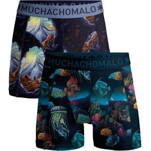 Muchachomalo - Deep Sea Mountaintops - Boxershort - Print/Print - 2-Pack