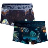 Muchachomalo Heren Trunks - 2 Pack - Maat S - 95% Katoen - Mannen Onderbroek