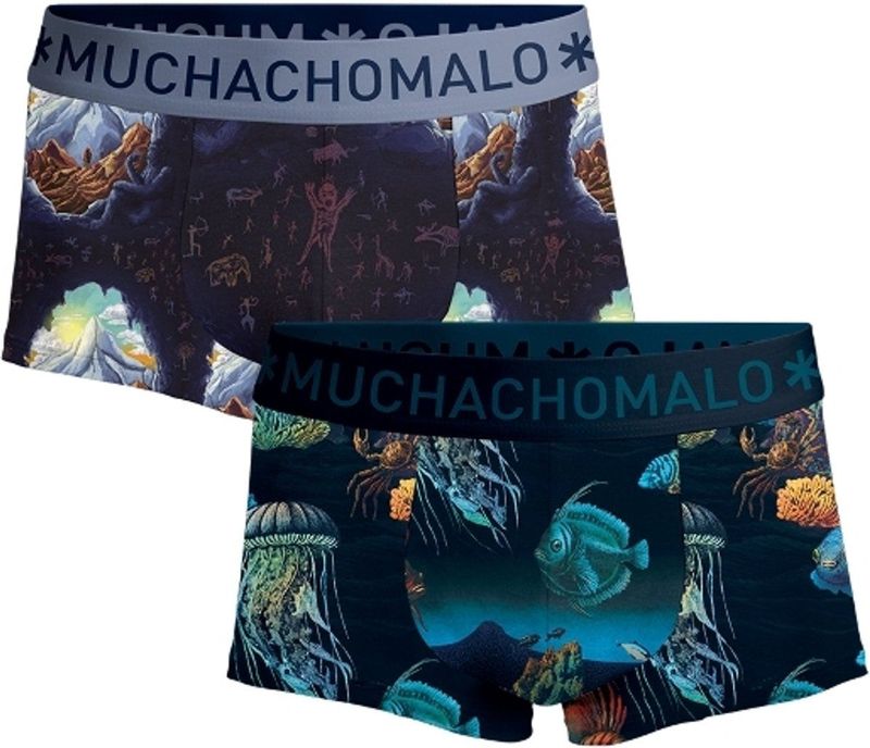 Muchachomalo Heren Trunks - 2 Pack - Maat S - 95% Katoen - Mannen Onderbroek