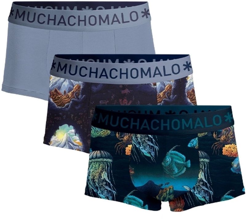 Muchachomalo Heren Trunks - 3 Pack - Maat M - 95% Katoen - Mannen Onderbroek