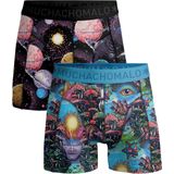 Muchachomalo Jongens 2-pack boxershorts inner outer space