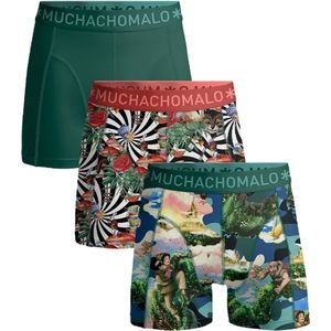 Muchachomalo - Boxershort - Normale Lengte - Onderbroeken Heren - 3 Pack - 95% Katoen