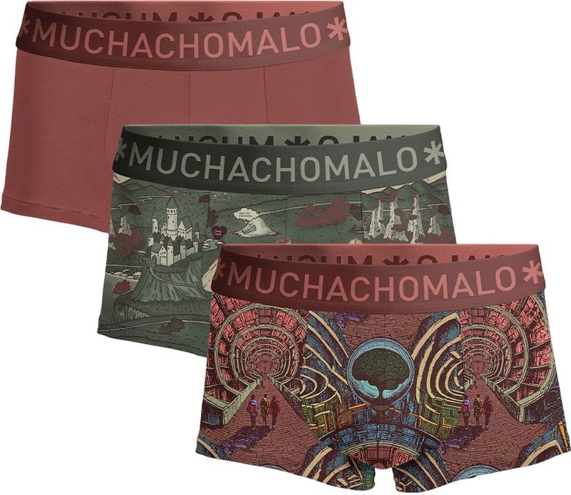 Muchachomalo Heren 3-pack trunks deep sea mountaintops
