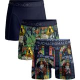 Muchachomalo - Pussboots Wizardoz - Boxershorts - Print/Print/Blue - 3-Pack