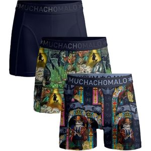 Muchachomalo - Pussboots Wizardoz - Boxershorts - Print/Print/Blue - 3-Pack