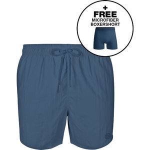 Muchachomalo - Boxershorts - Blauw - 100% Polyester - 1 Zwembroek + 1 Boxershort