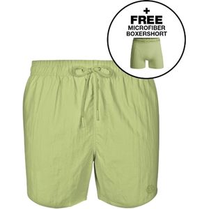 Muchachomalo - Heren Zwembroek - Groen - 1 Pack + Boxershort