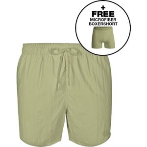 Muchachomalo Jongens Zwembroek + Boxershort - Groen - 100% Polyester