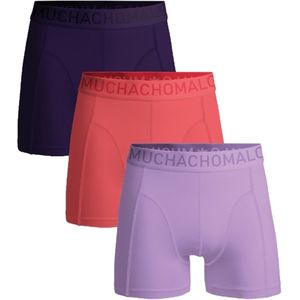 Boxershort Muchachomalo Men Microfiber Solid Purple/Pink/Lila (3-Pack)-XXXL