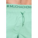 Muchachomalo Heren Zwembroek Groen Print + Gratis Microfiber Boxershort