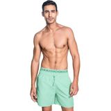 Muchachomalo Heren Zwembroek Groen Print + Gratis Microfiber Boxershort