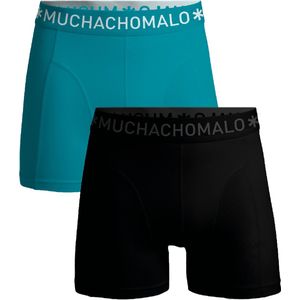 Muchachomalo - Heren Boxershorts - 2 Pack - Zwart - 95% Katoen