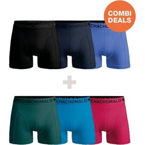 Muchachomalo - 3+3 Pack - Boxershorts - Zwart - 95% Katoen