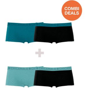 Muchachomalo - Boxershorts - Zwart Blauw Wit - 95% Cotton 5% Elastane