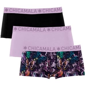 Muchachomalo - 3-pack Boxershorts - Print/Roze/Zwart - 95% Cotton/5% Elastane