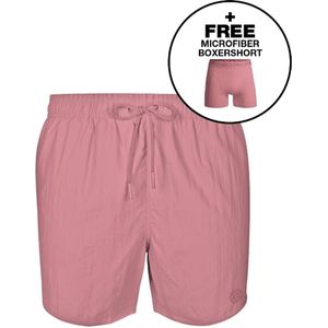 Muchachomalo - Heren Zwembroek - Roze - 1 Pack + Boxershort - 100% Polyamide