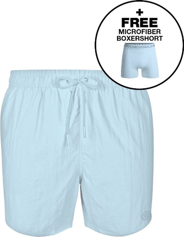 Muchachomalo - Zwembroek - Blauw - 100% Polyamide - Inclusief Boxershort