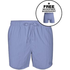 Muchachomalo - Zwembroek - Blauw - 100% Polyester - Inclusief Boxershort
