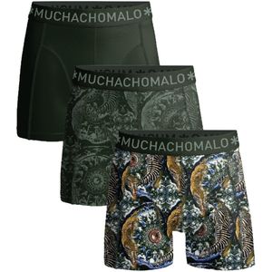 Muchachomalo – Boxershort Heren – Normale Lengte – Onderbroeken Heren – Boxershort – Ondergoed – 95% Katoen – 3 Pack – Maat S