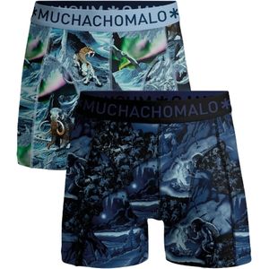 Muchachomalo – Boxershort Heren – Normale Lengte – Onderbroeken Heren – Boxershort – Ondergoed – 95% Katoen – 2 Pack – Maat S