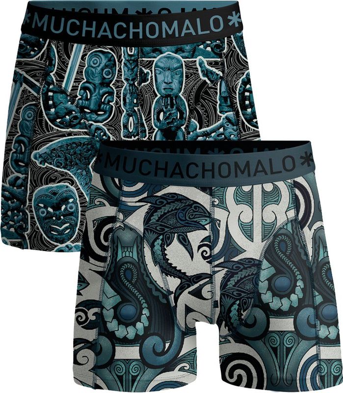 Muchachomalo - Boxershort - 95% Katoen - Normale Lengte - 2 Pack - Heren