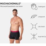 Muchachomalo - Boxershort - Microfiber - 6 Pack - Normale Lengte - Ondergoed Heren