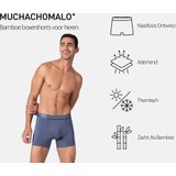 Muchachomalo – Boxershort Heren – Normale Lengte – Onderbroeken Heren – Boxershort – Ondergoed – Bamboe – 3 Pack – Maat M