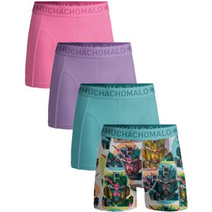 Muchachomalo – Boxershort Heren – Normale Lengte – Onderbroeken Heren – Boxershort – Ondergoed – 95% Katoen – 4 Pack – Maat S