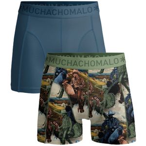 Muchachomalo Heren Boxershorts – 2 Pack – Maat M – 95% Katoen – Mannen Onderbroeken
