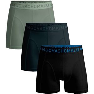 Muchachomalo - Boxershorts - Set van 3 - Zwart Blauw Groen