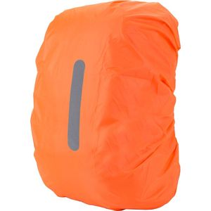 YONO Regenhoes Rugzak Waterdicht - Reflecterende Backpack Hoes - 20 tot 29 Liter - Oranje - S