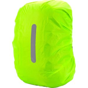 YONO Regenhoes Rugzak Waterdicht - Reflecterende Backpack Hoes Vliegtuig - 41 tot 59 Liter - Fluoriserend - L