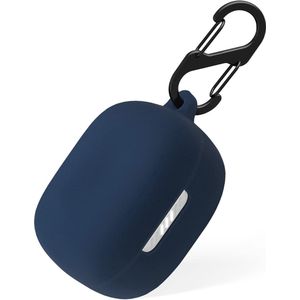 YONO Soft Case geschikt voor JBL Live Pro 2 TWS - Hoesje met Clip - Donkerblauw