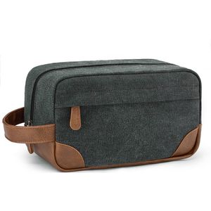 YONO Toilettas Heren - Travel Organizer Etui - Oxford Stof - Donkergrijs