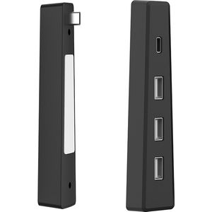 YONO USB Hub geschikt voor Playstation 5 SLIM - PS5 USB A en C - 4 Poorts - Zwart