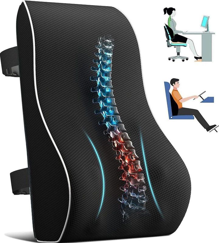 YONO - Rugkussen Onderrug Ergonomisch - Orthopedisch Lendekussen - Memory Foam